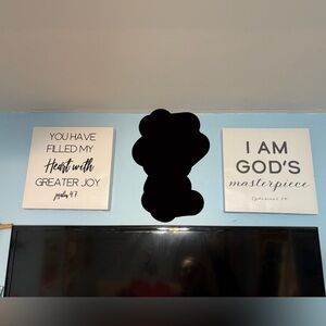 Bible Verse Canvas Wall Art SET of 2 price is for both together